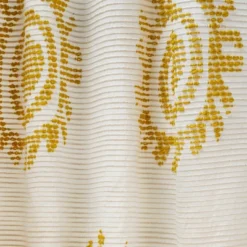 1pc 50"x84" Light Filtering Jacquard Curtain Panel Gold - Opalhouse™ Designed With Jungalow™ -Home Decor Store GUEST 914fca59 4940 4a38 977a d369d522b944
