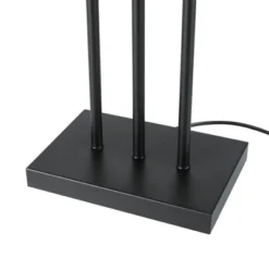 62" Ricci Floor Lamp With Fabric Shade Matte Black/White - Globe Electric -Home Decor Store GUEST 918766f6 0baa 4990 8d8b 6545818f7e10