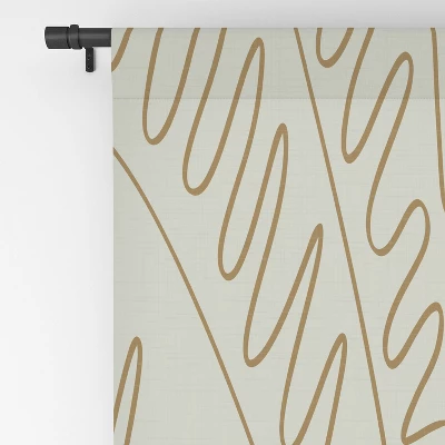 Evamatise Golden Tropical Palm Leaves 50" X 84" Single Panel Room Darkening Window Curtain - Society6 5 Evamatise Golden Tropical Palm Leaves 50" X 84" Single Panel Room Darkening Window Curtain - Society6 - Image 3