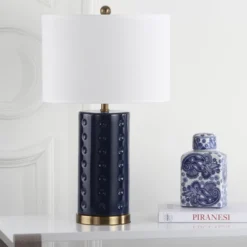 Roxanne Table Lamp (Set Of 2) - Navy - Safavieh -Home Decor Store GUEST 93766016 9c56 40f3 a05c aed70c143554