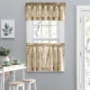Ellis Curtain Lexington Leaf Pattern On Colored Ground Curtain Tiers Tan 1 Ellis Curtain Lexington Leaf Pattern On Colored Ground Curtain Tiers Tan -Home Decor Store GUEST 94923cfe e8d2 4bce a4d2 888470abfe14