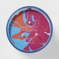 28oz Glass Moonlit Hibiscus Candle Light Blue - Opalhouse™ -Home Decor Store GUEST 9562dc6d 4e42 481c 91d9 1f68f9f8ac72