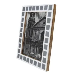 Tiled 5X7 Photo Frame Gray Acrylic, MDF & Glass - Foreside Home & Garden -Home Decor Store GUEST 959dbe6d aff0 44a6 8b70 4e05bffef069