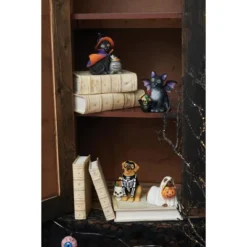Gallerie II Halloween Resin Cat Figurines, Set Of 2