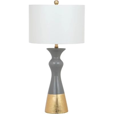 (Set Of 2) 30.5" Iris Table Lamp Gray/Gold (Includes CFL Light Bulb) - Safavieh 3 (Set Of 2) 30.5" Iris Table Lamp Gray/Gold (Includes CFL Light Bulb) - Safavieh