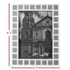 Tiled 5X7 Photo Frame Gray Acrylic, MDF & Glass - Foreside Home & Garden -Home Decor Store GUEST 977e5019 ef97 4664 9740 6e9a28d8f3a1