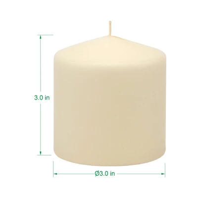 6pk Pillar Candles Ivory - Stonebriar Collection 8 6pk Pillar Candles Ivory - Stonebriar Collection - Image 6