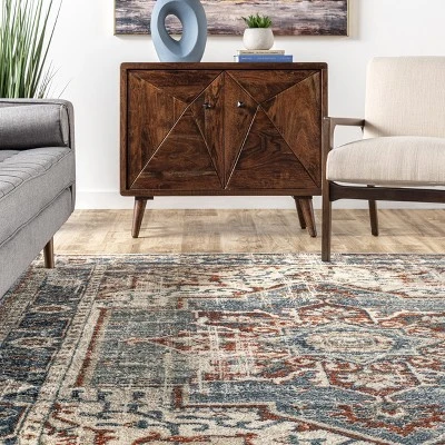 NuLOOM Charlotte Faded Medallion Area Rug 9 NuLOOM Charlotte Faded Medallion Area Rug - Image 7