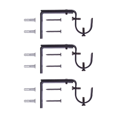 Kenney Mary 1" Premium Decorative Window Curtain Rod 3 Kenney Mary 1" Premium Decorative Window Curtain Rod