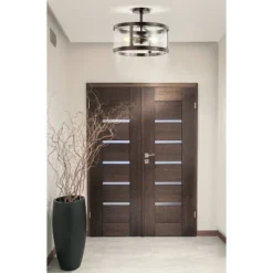 15" Iron And Glass Herndon Modern LED Flush Mount - Jonathan Y 11 15" Iron And Glass Herndon Modern LED Flush Mount - Jonathan Y -Home Decor Store GUEST a12c8e0d e7c1 4c63 ae0c 8d6f785c2d2a