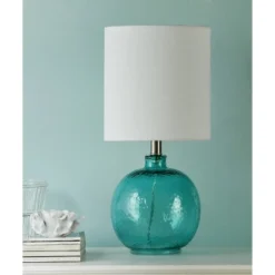 Glass Table Lamp Blue - StyleCraft -Home Decor Store GUEST a200a218 b5e1 4d0e 818a 2622f178700c