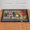 Collections Etc Welcome To The Nut House Funny Squirrel Doormat 1'6"x2'6" -Home Decor Store GUEST a2690e23 f1f5 46d1 8b2d 69dd13da9def