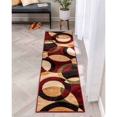 Well Woven Casual Modern Styling Shapes Circles Area Rug 6 Well Woven Casual Modern Styling Shapes Circles Area Rug - Image 4