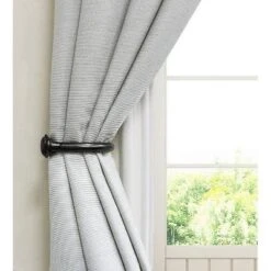 Home Decor Store 37 Lumi Home Furnishings 4pk 5/8" Window Curtain Holdbacks - Oil Rubbed Bronze/Black