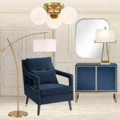 Possini Euro Design Modern Ceiling Light Flush Mount Fixture Brass 18" Wide 3-Light Frosted White Glass Globes Bedroom Living Room -Home Decor Store GUEST aa389a92 21af 48b5 88e9 d8ac68205da5