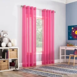 Calypso Sheer Voile Grommet Top Curtain Panel - No. 918 -Home Decor Store GUEST aa90a3d9 fe59 47c5 bdf3 6c99c3b14ac3