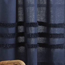 3pc Water's Edge Tufted Window Valance And Tiers Set Navy - Martha Stewart -Home Decor Store GUEST ab91989d fe67 4ab5 bca6 b27fa582505e
