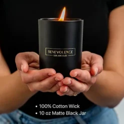 Benevolence LA Black Wax Scented Candle -Home Decor Store GUEST acef9185 b52c 4295 bf3c 07f6ecf4fce0