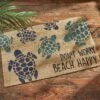 Split P Don't Worry Beach Happy Sea Turtle Doormat -Home Decor Store GUEST aea85505 ce7e 4a14 9bdd 40d1c6064cbd