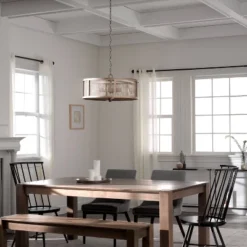 18" Metal Dixsie Caged Farmhouse Chandelier Woodgrain - River Of Goods 15 18" Metal Dixsie Caged Farmhouse Chandelier Woodgrain - River Of Goods -Home Decor Store GUEST aeea7213 457a 4ffe be11 05b29187b0b1