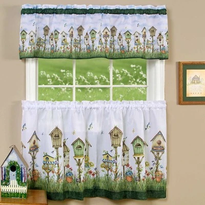 GoodGram Home Sweet Home Complete 3 Pc. Kitchen Curtain Set 4 GoodGram Home Sweet Home Complete 3 Pc. Kitchen Curtain Set - Image 2