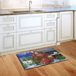 Christmas Tree Farm Doormat Red Pickup Indoor Outdoor 30" X 18" Briarwood Lane -Home Decor Store GUEST b385a13b 0c65 4cb7 afc1 b6011905d625