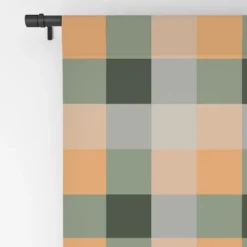 Miho Retro Color Illusion 84" X 50" Single Panel Blackout Window Curtain - Deny Designs -Home Decor Store GUEST b542cd80 1b61 4740 a822 f2fbba7b49c1