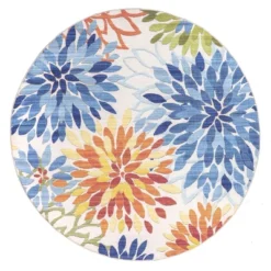 NuLOOM Rosana Floral Machine Washable Indoor/Outdoor Area Rug -Home Decor Store GUEST b58577da c030 4b39 8c92 48ee99c800c2