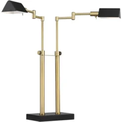 Possini Euro Design Keegan Modern Desk Lamp 24" High Warm Brass With Dual USB Charging Ports LED Adjustable Black Shade For Bedroom Living Room Desk 16 Possini Euro Design Keegan Modern Desk Lamp 24" High Warm Brass With Dual USB Charging Ports LED Adjustable Black Shade For Bedroom Living Room Desk -Home Decor Store GUEST b6d2dc1f e4b2 4213 b84f 70fdd43c4979