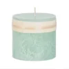 Northlight 3.25" Aqua Blue Traditional Cylindrical Outdoor Pillar Candle