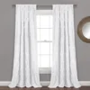 Home Boutique Avon Window Curtain Panel White Single 54X108