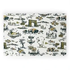 The Whiskey Ginger Yellowstone National Park Travel Pattern Welcome Mat - Society6 -Home Decor Store GUEST baee4069 fbd0 4148 a509 bf3a91505ec8