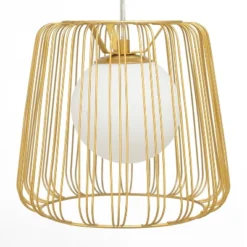 9.87" Lucas Caged Globe Shade Pendant Light - River Of Goods -Home Decor Store GUEST bb0d100a e03b 4b71 b090 304f34508084