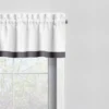 Bacati - MixNMatch Gray Band Window Valance