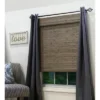 Radiance Brooklyn 27-in Cordless Driftwood Bamboo Roman Shade