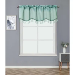 Kate Aurora Luxurious Solid Colored Scalloped Rod Pocket Window Valance With Crystal Beaded Trim 18 Kate Aurora Luxurious Solid Colored Scalloped Rod Pocket Window Valance With Crystal Beaded Trim -Home Decor Store GUEST bf769566 b676 4e27 b7a6 e2c5bde32002