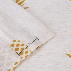 Trinity Pineapple Print Linen Blend Kitchen Tier Curtains For Bathroom Small Half Window Cafe -Home Decor Store GUEST c0f4cdc7 b175 47e5 b1a0 7395c8ac737f