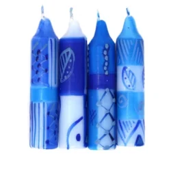 Global Crafts Hand-Painted Dinner Or Shabbat Candles, Set Of 4 -Home Decor Store GUEST c173fd2f d744 44fa 92ee 592e270c9393