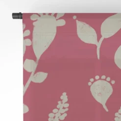 Viviana Gonzalez Floral Magenta Vibes Single Panel Sheer Window Curtain - Deny Designs -Home Decor Store GUEST c2a9eaa6 5281 4373 9ca4 2e80202fa3ac