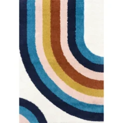 NuLOOM Ela Half Rainbow Shag Area Rug -Home Decor Store GUEST c5f90f60 f493 442a 9ea8 41ebb6635d2a