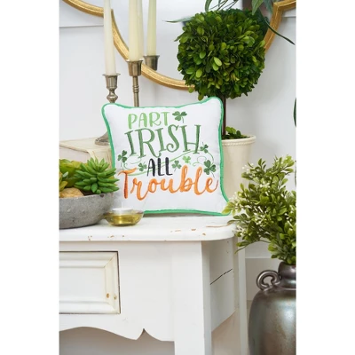 C&F Home 10" X 10" Part Irish All Trouble Embroidered Throw Pillow 4 C&F Home 10" X 10" Part Irish All Trouble Embroidered Throw Pillow - Image 2