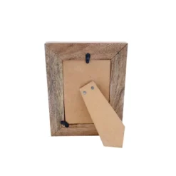 Natural Wood 4 X 6 Inch Henna Pattern Decorative Wood Picture Frame - Foreside Home & Garden