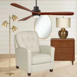 360 Lighting Aaron Mid Century Modern Tree Floor Lamp 64" Tall Aged Brass 3 Light Adjustable Dome Shade For Living Room Reading Bedroom Office House -Home Decor Store GUEST ca217acf 790a 4aed af64 9a458e756162