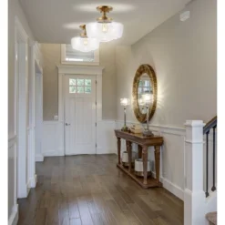 14" Marfa Glass/Iron Farmhouse Modern LED Flush Mount - JONATHAN Y -Home Decor Store GUEST cb5d1ffb 6692 48af b591 c453b9116ace