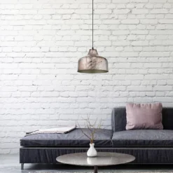 11" Bela Silver Metal Bowl Shaped Pendant Ceiling Light - River Of Goods -Home Decor Store GUEST cc816988 2a0d 4e49 9cf0 2734fb035cb5