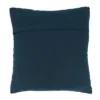 18"x18" Rope Design Down Filled Square Throw Pillow Navy Blue - Saro Lifestyle