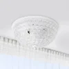 2pk 2-Light Crystal Glam Ceiling Flush Mount Pendants White - Lalia Home
