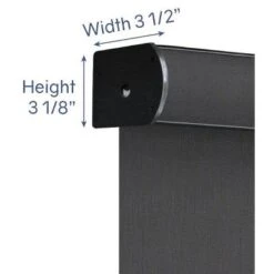 Linen Avenue Cordless Cassette 5% Solar Roller Shade,Black, Charcoal, And White -Home Decor Store GUEST d19b2426 f252 4b64 8b0c b362eb8b7579