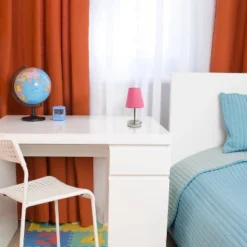 10.5" Petite Metal Stick Bedside Table Desk Lamp In Sand Nickel With Fabric Shade Pink - Creekwood Home 11 10.5" Petite Metal Stick Bedside Table Desk Lamp In Sand Nickel With Fabric Shade Pink - Creekwood Home -Home Decor Store GUEST d2935483 898d 4ac3 bf4b de8580a97a94