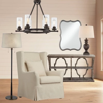 Regency Hill Traditional Table Lamps 24.25" High Set Of 2 Pedestal Bronze Off White Tapered Drum Shade Living Room Bedroom Bedside Nightstand 9 Regency Hill Traditional Table Lamps 24.25" High Set Of 2 Pedestal Bronze Off White Tapered Drum Shade Living Room Bedroom Bedside Nightstand - Image 7